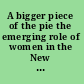 A bigger piece of the pie the emerging role of women in the New York economy /