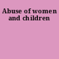 Abuse of women and children