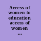 Access of women to education access of women to out-of-school education, statement /