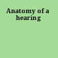 Anatomy of a hearing