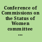 Conference of Commissions on the Status of Women committee members list and program highlights, June 1966.