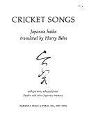 Cricket songs : Japanese haiku /