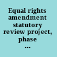 Equal rights amendment statutory review project, phase I retrieval and analysis of Pennsylvania law 1705.