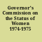 Governor's Commission on the Status of Women 1974-1975 report.