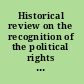 Historical review on the recognition of the political rights of American women