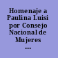 Homenaje a Paulina Luisi por Consejo Nacional de Mujeres del Uruguay