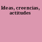 Ideas, creencias, actitudes