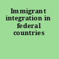 Immigrant integration in federal countries