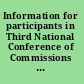 Information for participants in Third National Conference of Commissions on the Status of Women, June 28, 29, 30, 1966