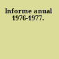 Informe anual 1976-1977.