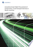 Innovative Green public procurement of construction, IT and transport services in Nordic countries
