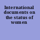 International documents on the status of women