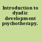 Introduction to dyadic development psychotherapy.