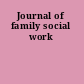 Journal of family social work