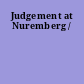 Judgement at Nuremberg /