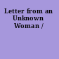 Letter from an Unknown Woman /