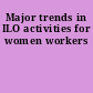 Major trends in ILO activities for women workers