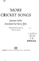 More cricket songs : Japanese haiku /