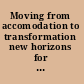 Moving from accomodation to transformation new horizons for African women into the 21st century /
