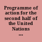 Programme of action for the second half of the United Nations Decade for Women Equality, Development, and Peace.