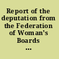 Report of the deputation from the Federation of Woman's Boards of Foreign Missions and of the conference held at Shanghai, China, January 2-8, 1920.