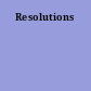 Resolutions