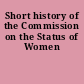 Short history of the Commission on the Status of Women