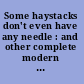 Some haystacks don't even have any needle : and other complete modern poems /