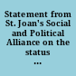 Statement from St. Joan's Social and Political Alliance on the status of women of native races presented to the XVIII Assembly of the League of Nations, London, May 30th, 1937