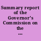 Summary report of the Governor's Commission on the Status of Women in Colorado, 1965