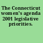 The Connecticut women's agenda 2001 legislative priorities.
