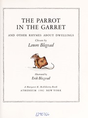 The Parrot in the garret and other rhymes about dwellings /