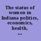 The status of women in Indiana politics, economics, health, rights, demographics /
