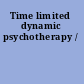 Time limited dynamic psychotherapy /