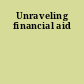 Unraveling financial aid