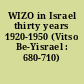 WIZO in Israel thirty years 1920-1950 (Vitso Be-Yisrael : 680-710) /