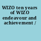 WIZO ten years of WIZO endeavour and achievement /