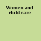 Women and child care