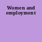 Women and employment