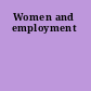 Women and employment