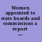 Women appointed to state boards and commissions a report prepared for Women in Power Committee, National Commission on the Observance of International Women's Year, 1975 /