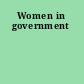 Women in government