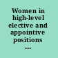 Women in high-level elective and appointive positions in national governments