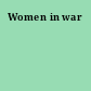 Women in war