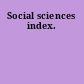 Social sciences index.