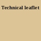 Technical leaflet