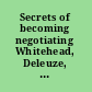 Secrets of becoming negotiating Whitehead, Deleuze, and Butler /