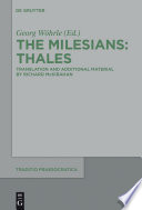 The Milesians : Thales /