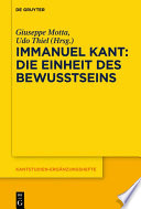 Immanuel Kant : die Einheit des Bewusstseins /