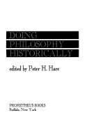 Doing philosophy historically /